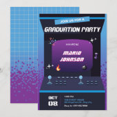 Pixel spel afstuderen kaart (Voorkant / Achterkant)