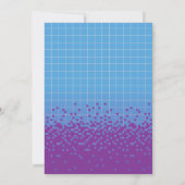 Pixel spel baby shower kaart (Achterkant)