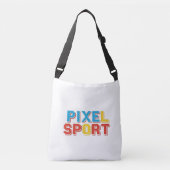 Pixel Sport Bag | Retro Gamer Gym & Travel Tas (Voorkant)