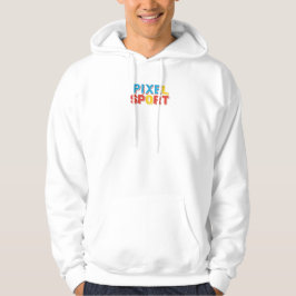Pixel Sport Basketball Hoodie – Retro Gaming Sport