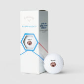 Pixel-stijl gepersonaliseerde grappige kat meme go golfballen (Verpakking)