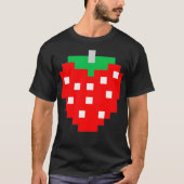 Pixel Strawberry 80s Video Game Halloween Costume  T-shirt (Voorkant)