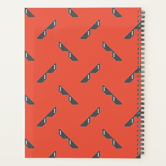 Pixel Sunglazen Patroon Planner (Achterkant)