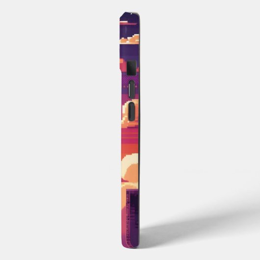 Pixel Sunset City Case-Mate iPhone Case (Achterkant / Links)