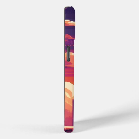 Pixel Sunset City Case-Mate iPhone Case (Achterkant / Rechts)