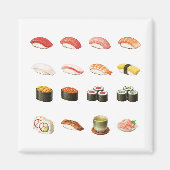 Pixel Sushi Magnet – Japanese Food Pixel Art (Voorkant)