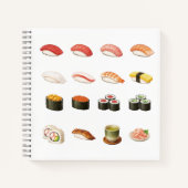 Pixel Sushi Notebook – Japanese Food Design Notitieboek (Voorkant)