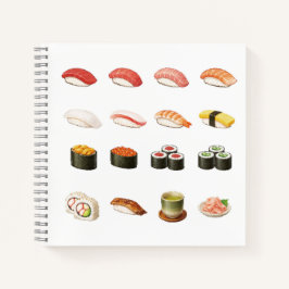 Pixel Sushi Notebook – Japanese Food Design Notitieboek