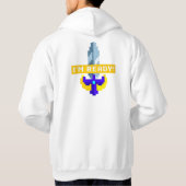 Pixel Sword Hoodie - "Ik ben er klaar voor!" Gamer (Achterkant)