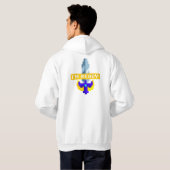 Pixel Sword Hoodie - "Ik ben er klaar voor!" Gamer (Achterkant volledig)