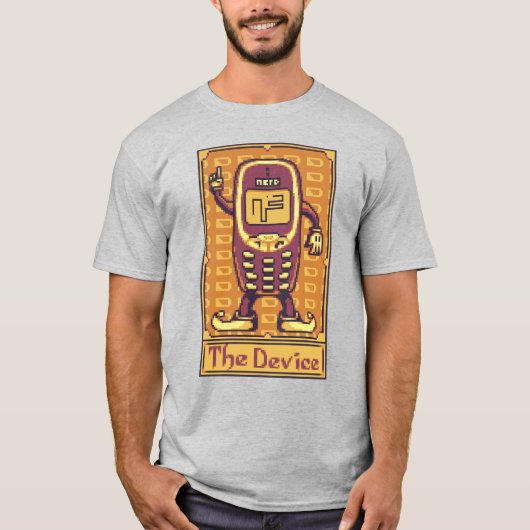 Pixel Tarot Card Cellphone T-shirt (Voorkant)