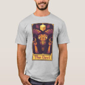 Pixel Tarot Card Devil T-shirt (Voorkant)