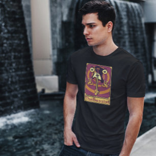 Pixel Tarot Card Guitar T-shirt