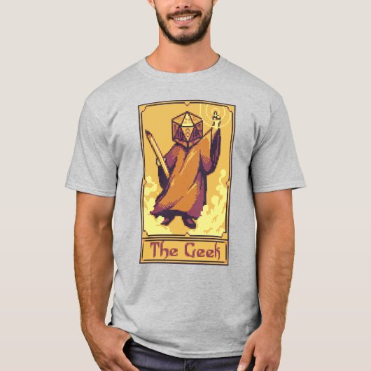 Pixel Tarot Card Role Player T-shirt (Voorkant)