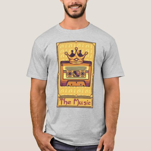 Pixel Tarot-kaart — cassette T-shirt (Voorkant)