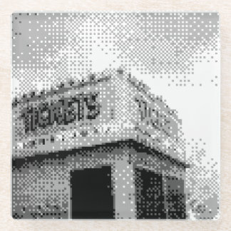 Pixel Ticket Booth Glass onderzetter