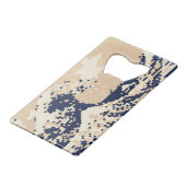 Pixel Tsunami 8 Bit Pixel Art Creditkaart Flessenopener (Voorkant Gekanteld)