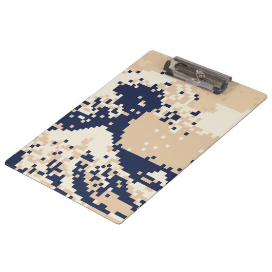 Pixel Tsunami 8 Bit Pixel Art Klembord (Gekanteld)