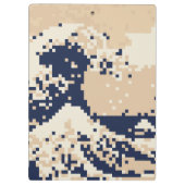 Pixel Tsunami 8 Bit Pixel Art Klembord (Achterkant)