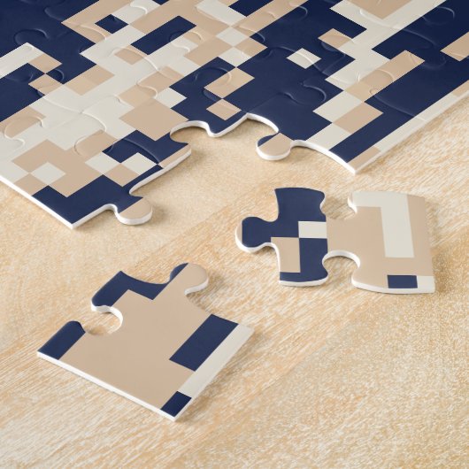 Pixel Tsunami 8 Bit Pixel Art Legpuzzel (Zijkant)