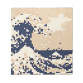 Pixel Tsunami 8 Bit Pixel Art Notitieblok (Voorkant)