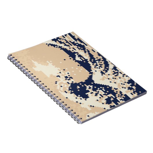 Pixel Tsunami 8 Bit Pixel Art Notitieboek (Rechterzijde)