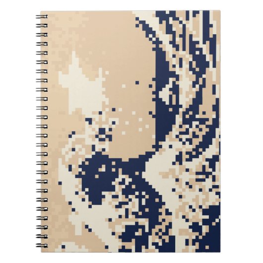 Pixel Tsunami 8 Bit Pixel Art Notitieboek (Voorkant)