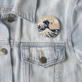 Pixel Tsunami 8 Bit Pixel Art Ronde Button 5,7 Cm (In situ)