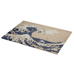 Pixel Tsunami 8 Bit Pixel Art Snijplank