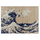 Pixel Tsunami 8 Bit Pixel Art Snijplank (Voorkant)