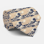 Pixel Tsunami 8 Bit Pixel Art Stropdas (Opgerold)