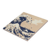 Pixel Tsunami 8 Bit Pixel Art Tegeltje (Zijkant)