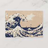 Pixel Tsunami 8 Bit Pixel Art Visitekaartje (Achterkant)