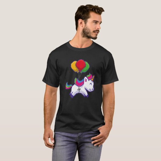 Pixel Unicorn T-shirt (Voorkant volledig)