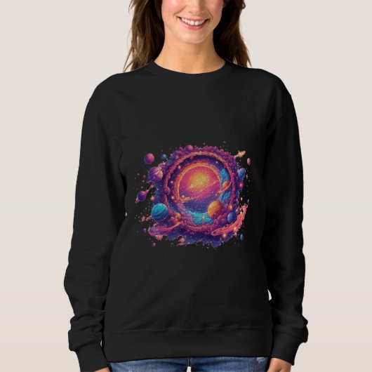 Pixel Universe Portaal — De Kosmische Poort Trui (Voorkant)