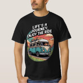 Pixel Van Life - Life's A Journey, Geniet van de r T-shirt (Voorkant)
