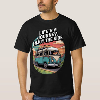Pixel Van Life - Life's A Journey, Geniet van de r T-shirt