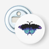 Pixel vlinder button flesopener (Voorkant)