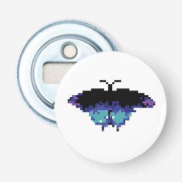 Pixel vlinder button flesopener