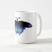 Pixel Vlinder Koffiemok (Voorkant rechts)