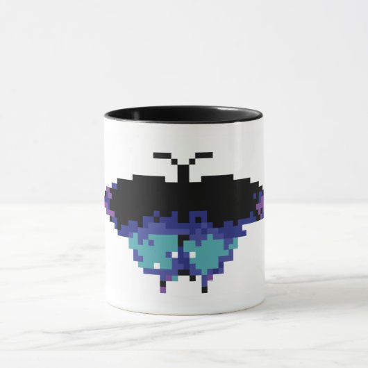 Pixel vlinder mok (Midden)