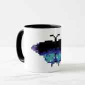 Pixel vlinder mok (Voorkant links)