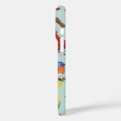 Pixel vogels en bloemen Case-Mate iPhone case (Achterkant / Links)