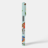 Pixel vogels en bloemen Case-Mate iPhone case (Achterkant / Rechts)