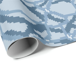 Pixel Water Rimpelpatroon Cadeaupapier