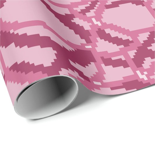 Pixel Water Rimpelpatroon Cadeaupapier (Rol Hoek)