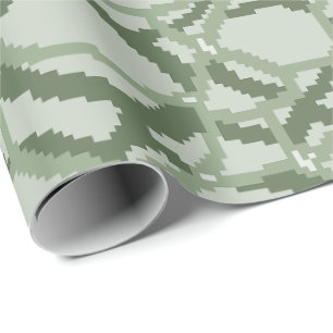 Pixel Water Rimpelpatroon Cadeaupapier