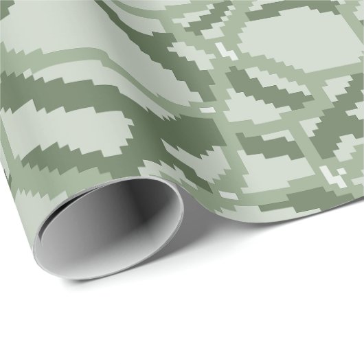 Pixel Water Rimpelpatroon Cadeaupapier (Rol Hoek)