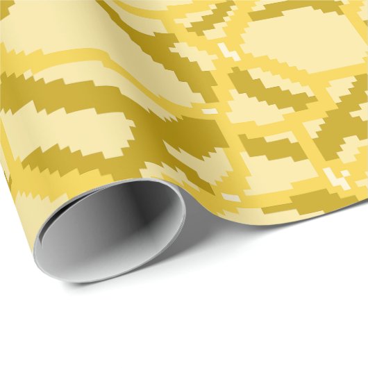 Pixel Water Rimpelpatroon Cadeaupapier (Rol Hoek)