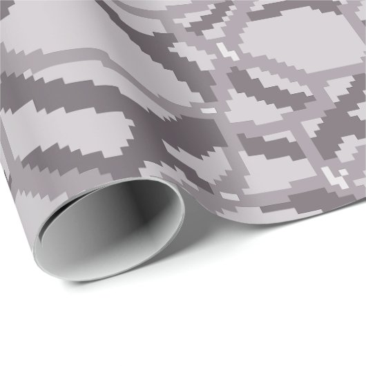 Pixel Water Ripple Pattern Cadeaupapier (Rol Hoek)